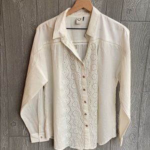 Akemi + Kin Eyelet Button Down